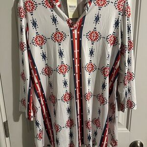 Chic Aztec Women's Blouse
